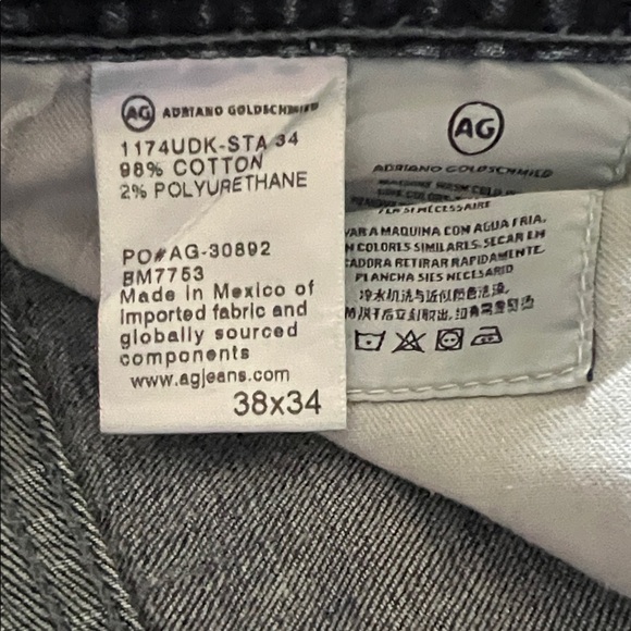 AG Adriano Goldschmied The Graduate Straight Leg Jeans - Dark Blue - Picture 3 of 7